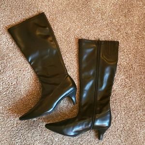 NWOT Aeresoles Black Faux Leather Boots